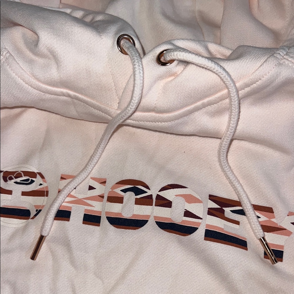 Aztec Patterned Hooey Hoodie in Cream and Pink - Picture 4 of 5